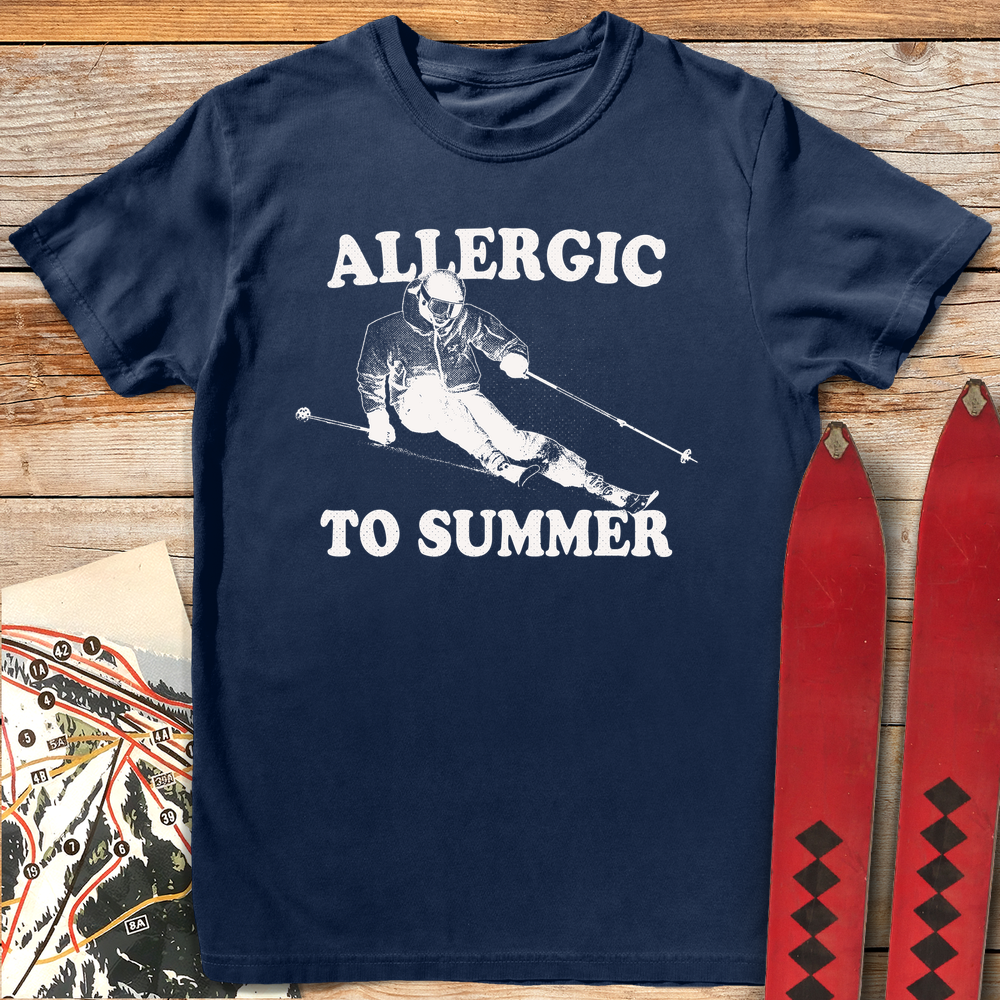 825 Allergic To Summer White - Navy