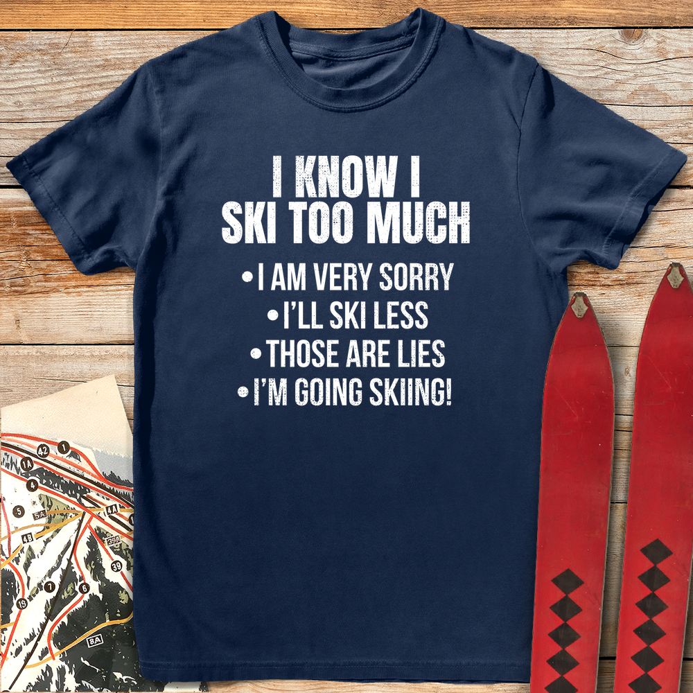 819 Ski Less White - Navy