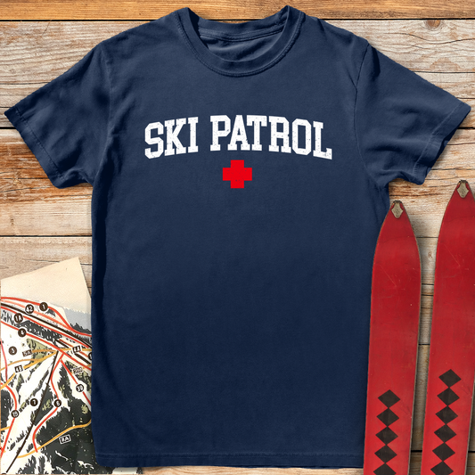 802 Varsity Ski Patrol White - Navy