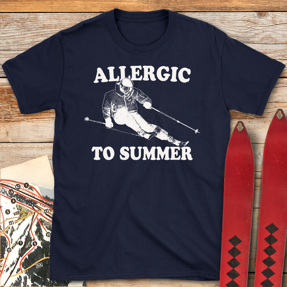 825 Allergic To Summer White - Navy