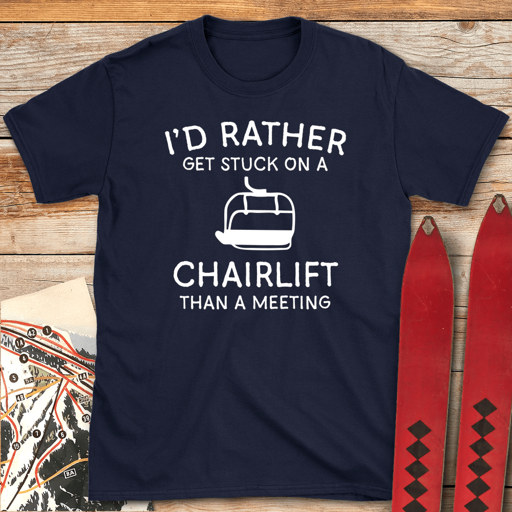 820 No Meetings White - Navy