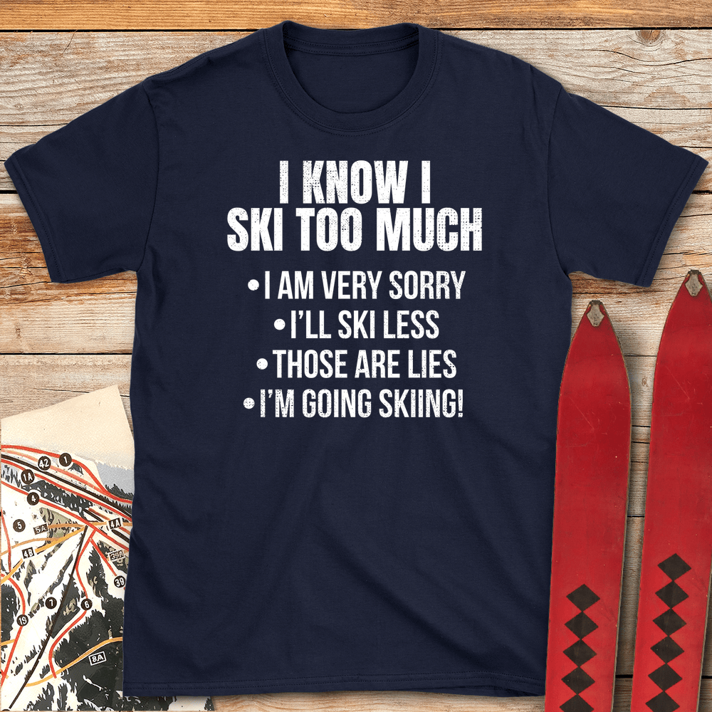 819 Ski Less White - Navy