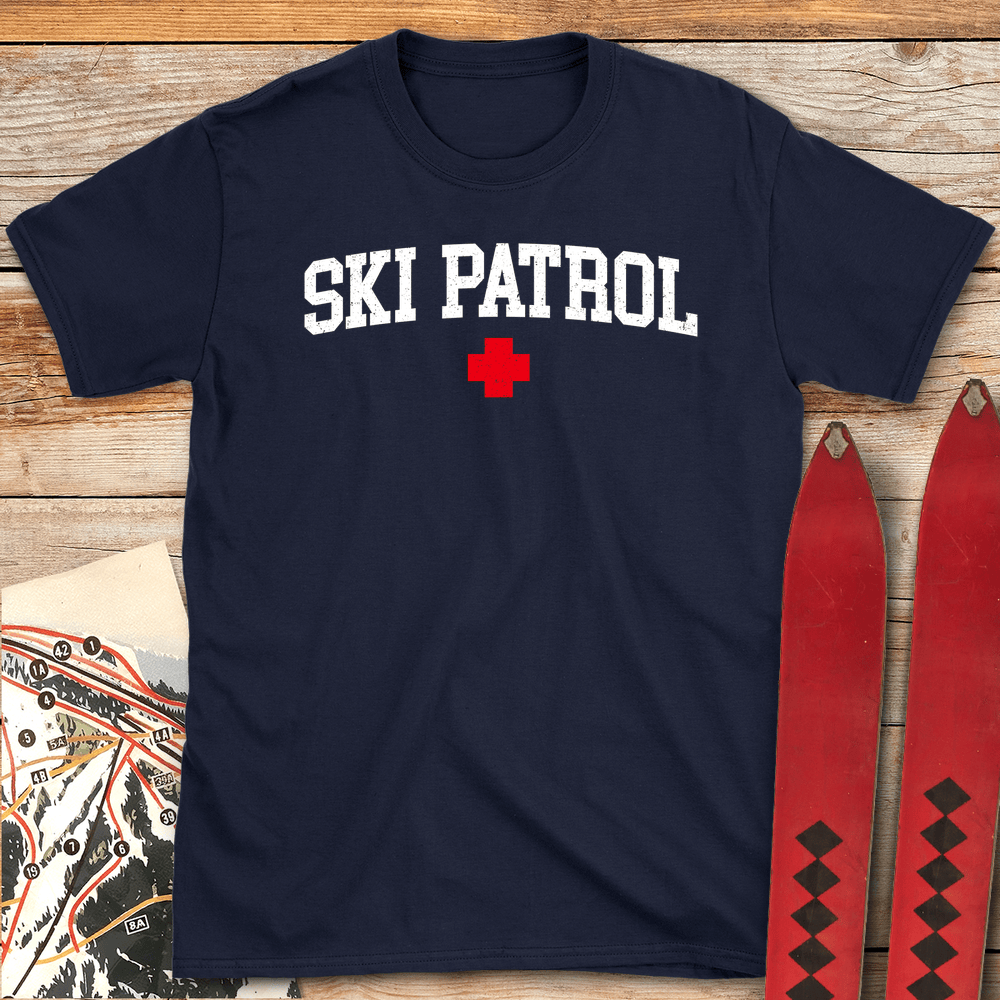 802 Varsity Ski Patrol White - Navy