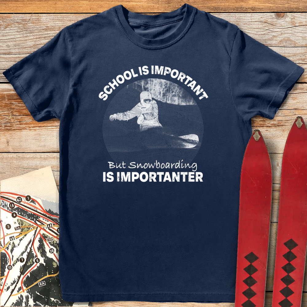 Snowboarding Importanter White - Navy