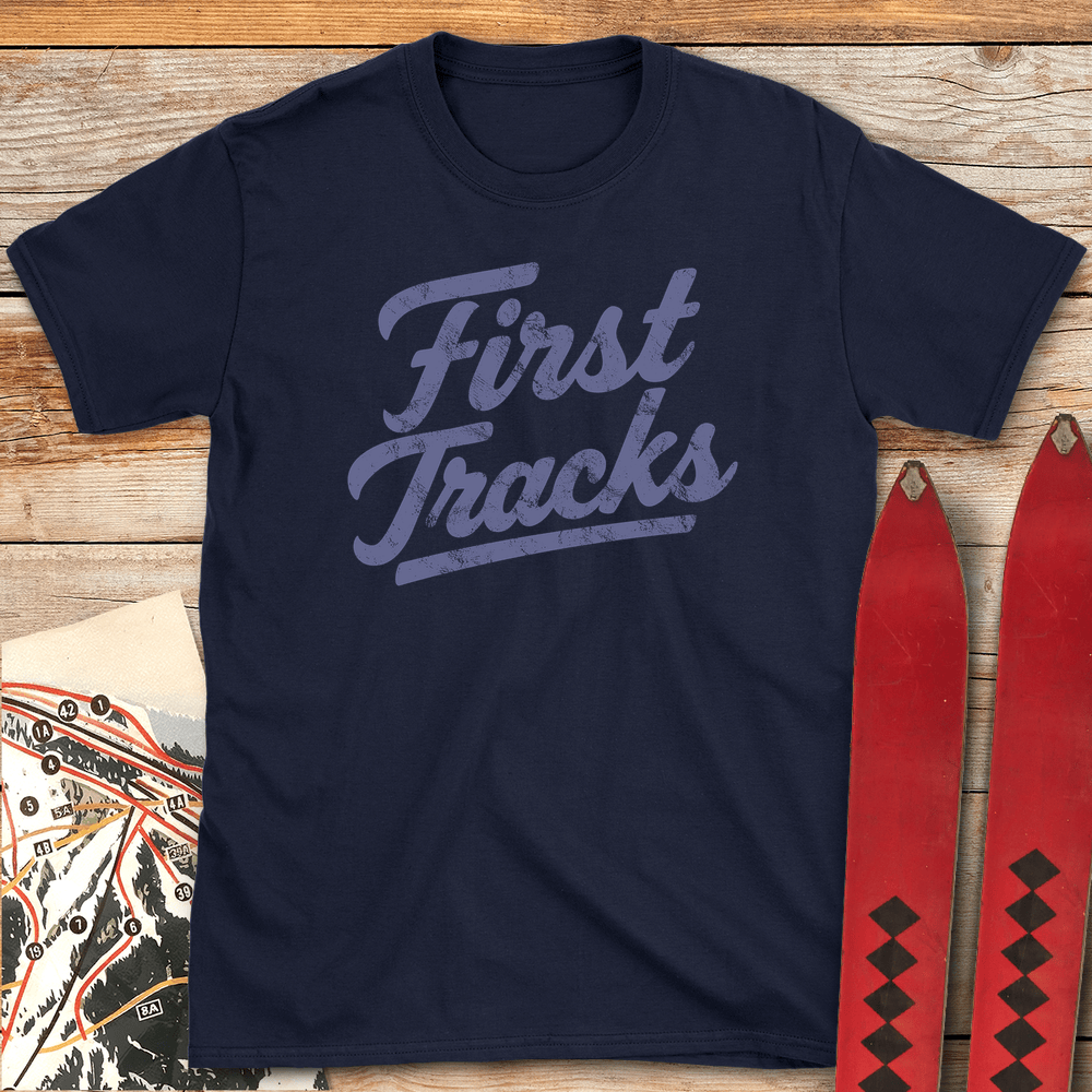 837 First Tracks White - Navy