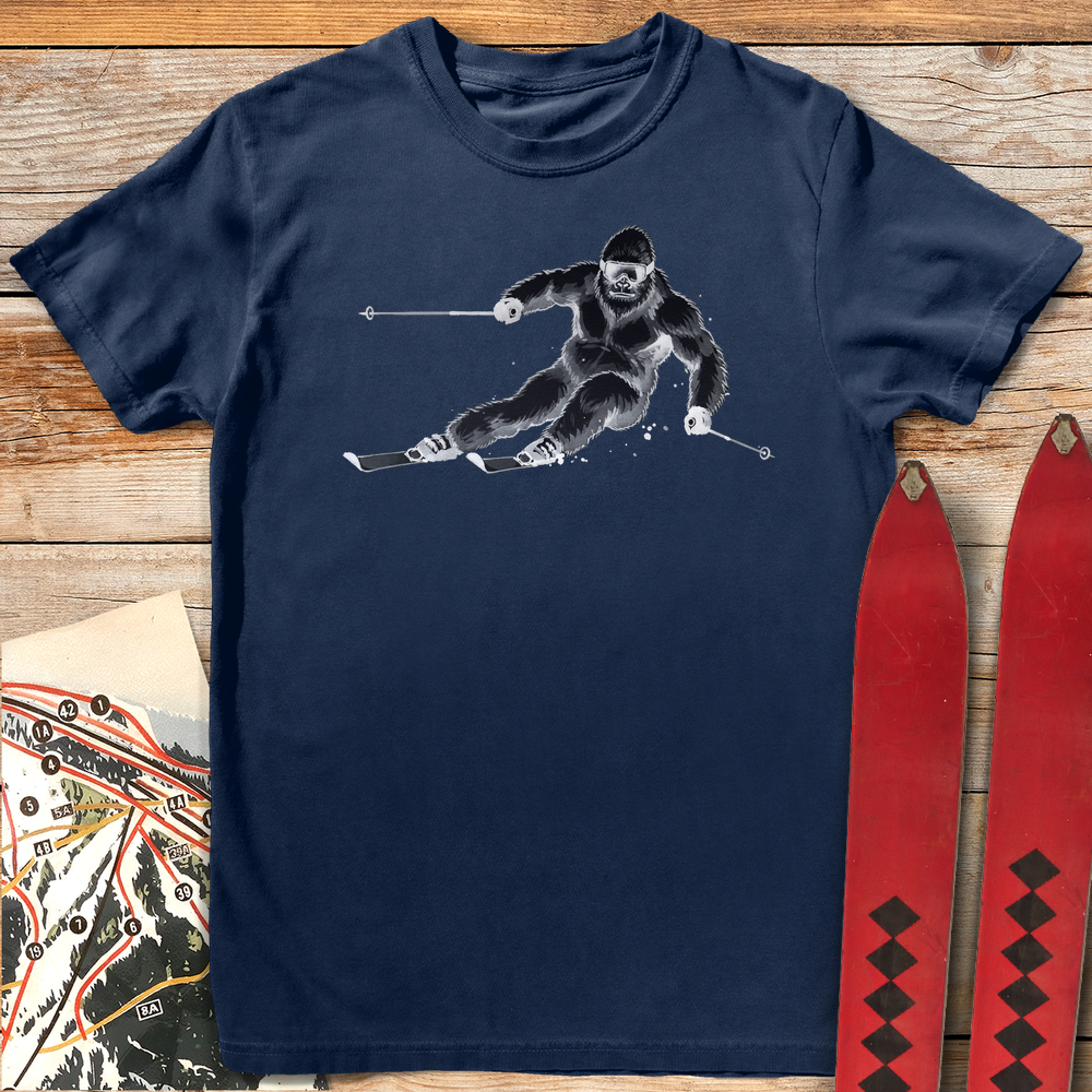 854 Big Hairy Carve White - Navy