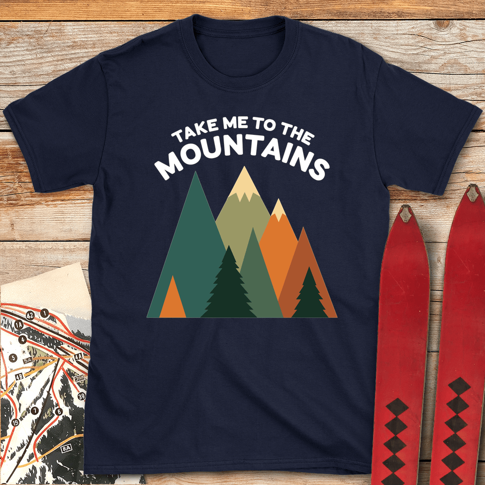 160 Take Me To The Mountains White - Navy