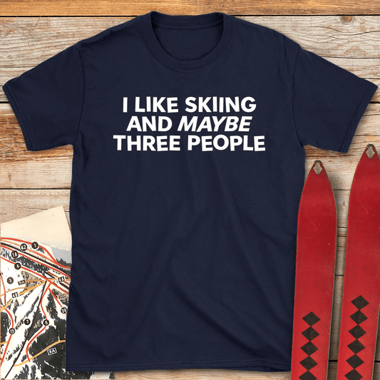 16 Maybe 3 People White - Navy