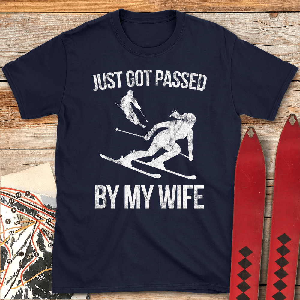 867 Passed By My Wife White - Navy