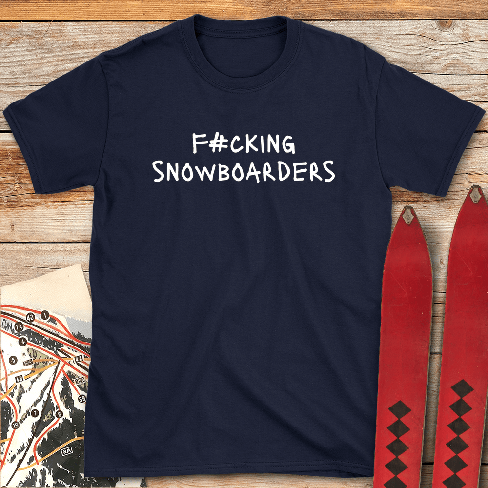 864 Fing Snowboarders White - Navy