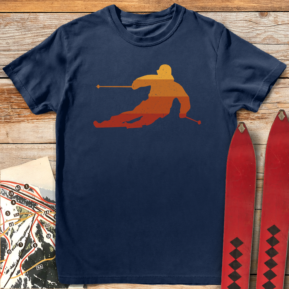 898 Sunset Carves White - Navy