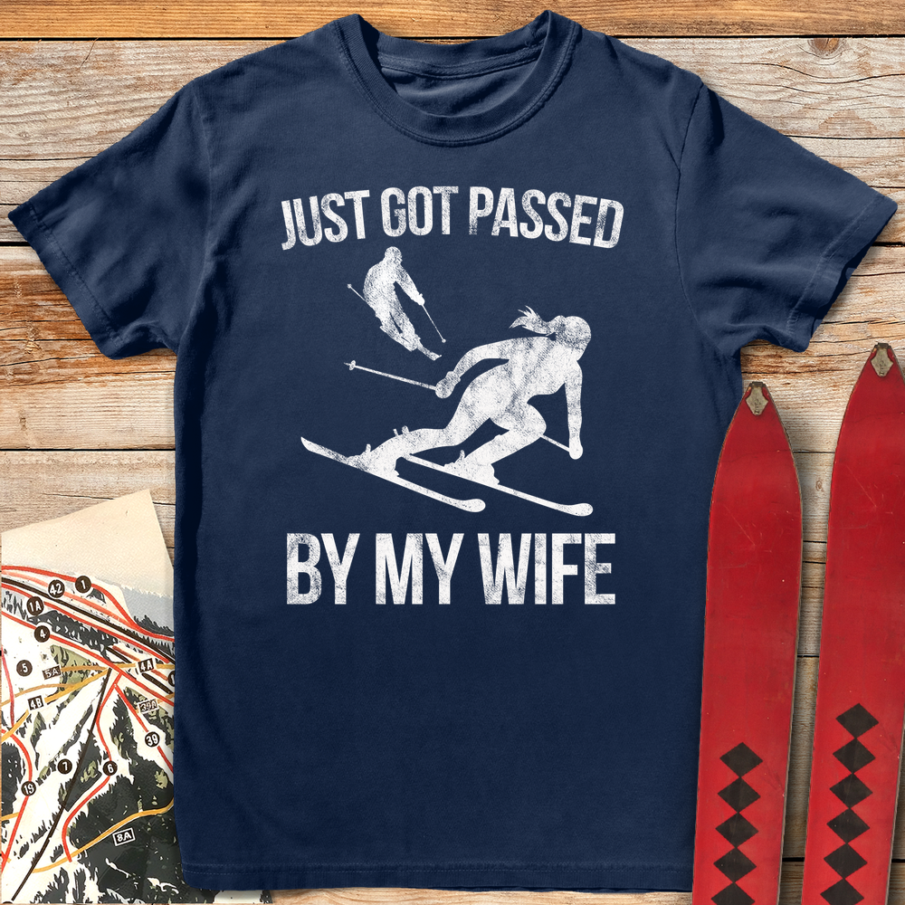 867 Passed By My Wife White - Navy