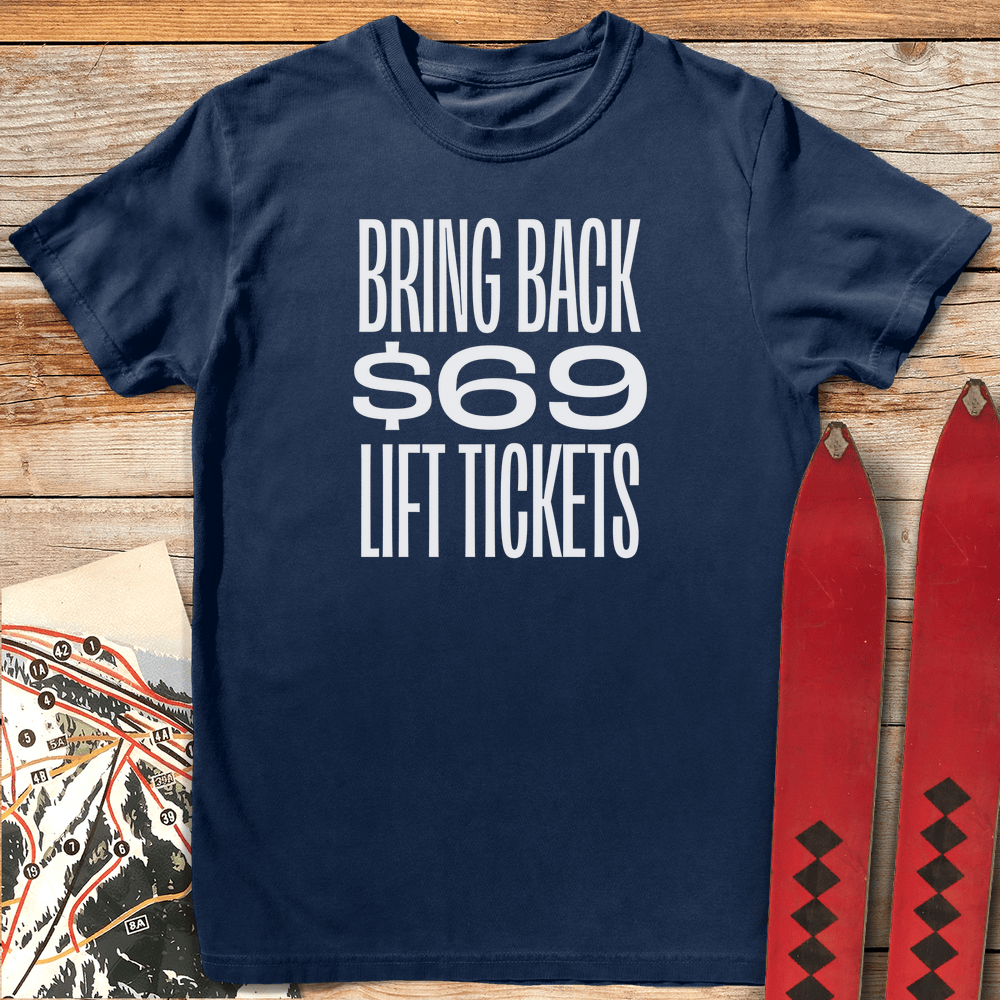 922 69 Lift Tickets White - Navy