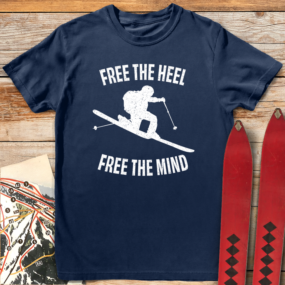 938 Free The Mind White - Navy