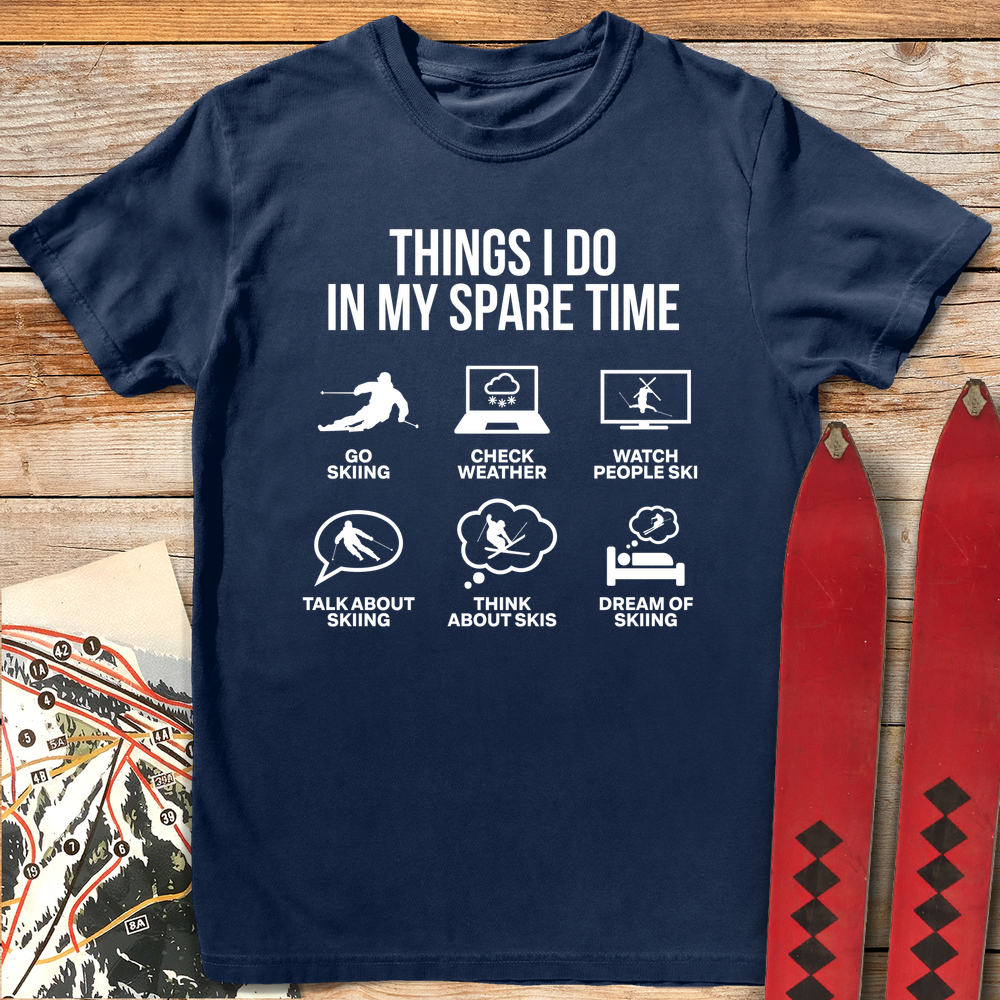 936 Spare Time Ski White - Navy