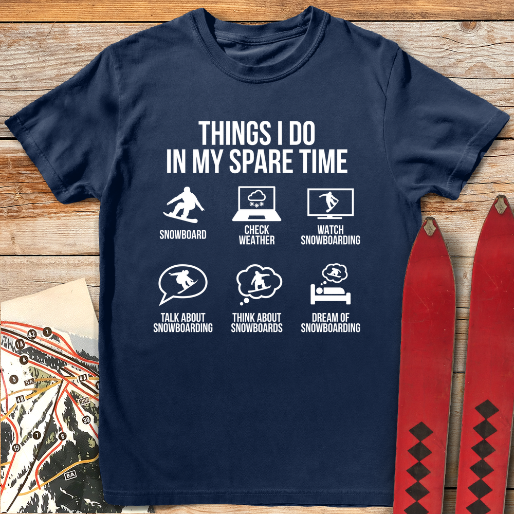 937 Spare Time Snowboard White - Navy