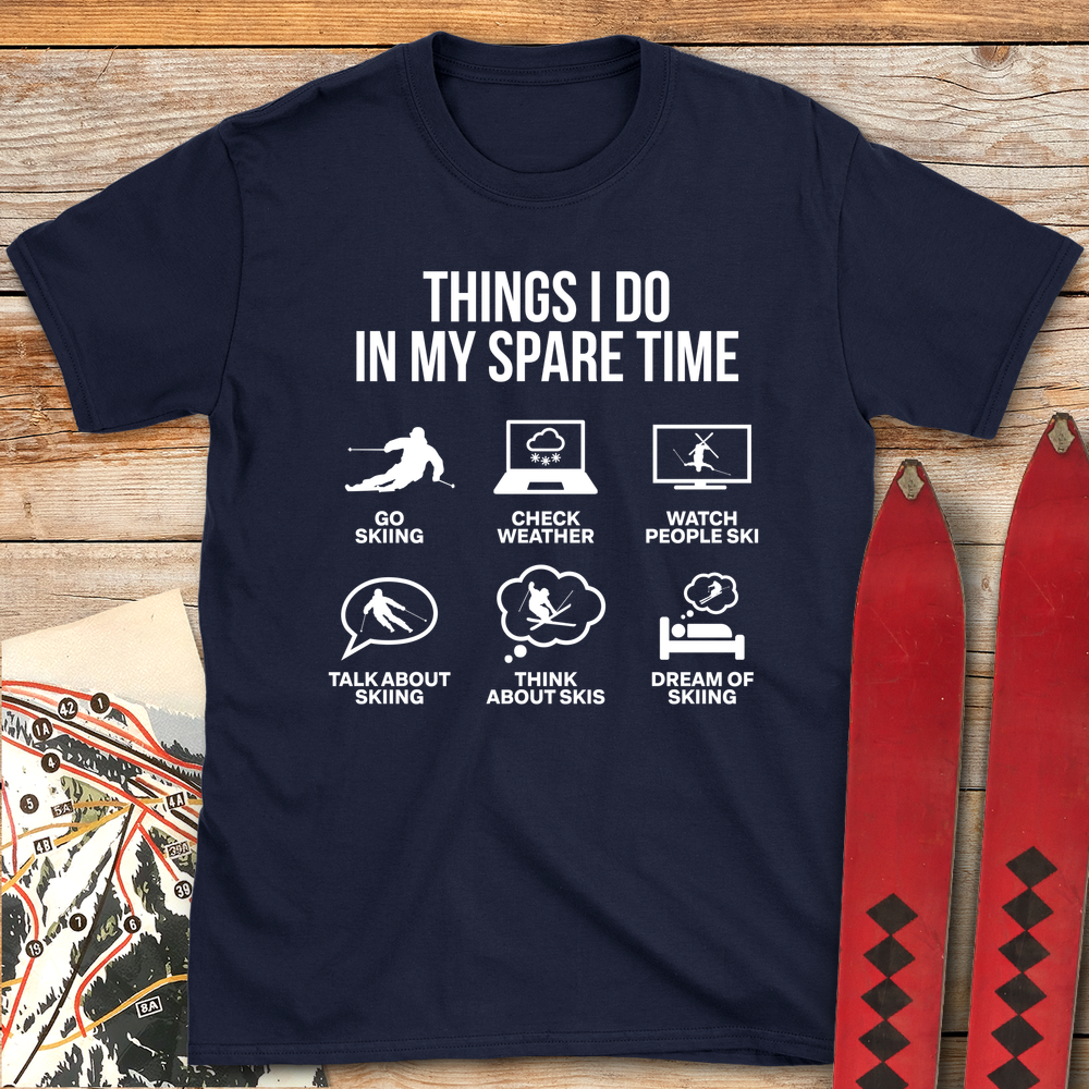 936 Spare Time Ski White - Navy