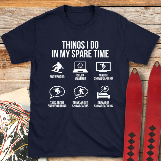 937 Spare Time Snowboard White - Navy