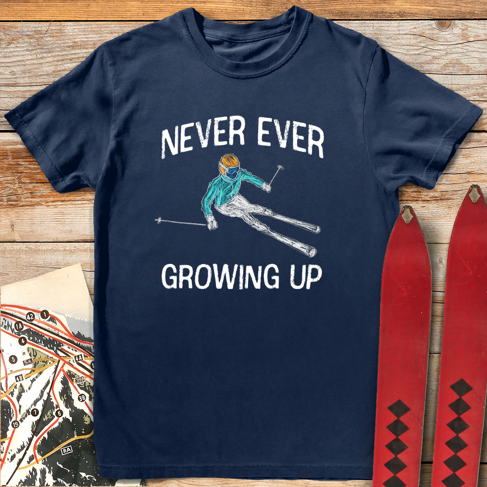 1022 Never Growing Up Ski White - Navy