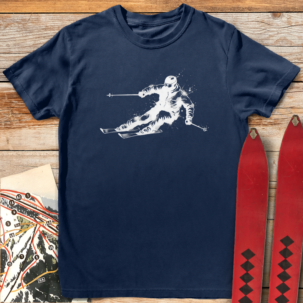 1007 Brush Carve White - Navy