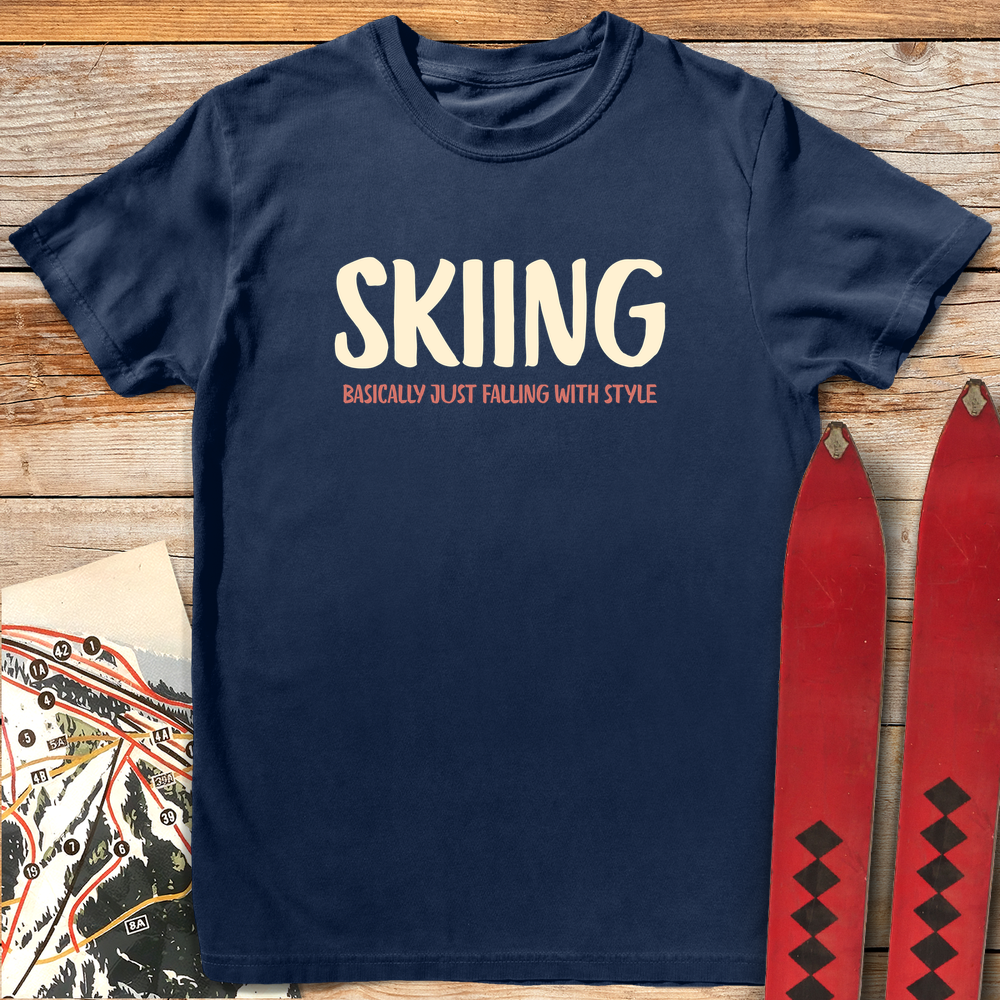 1008 Falling With Style White - Navy