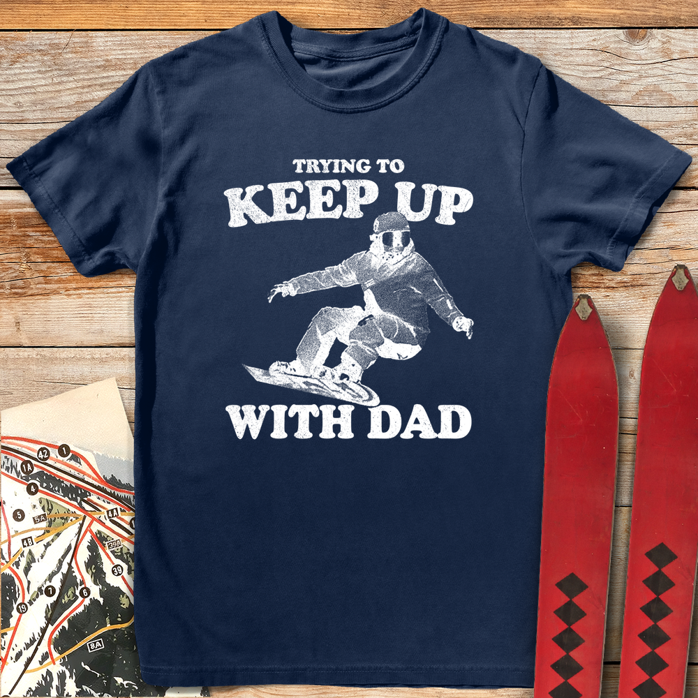 998 Keep Up Snowboard Dad White - Navy