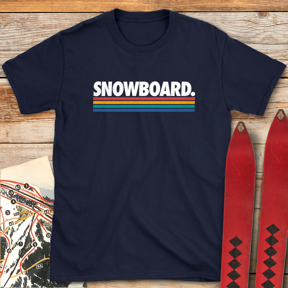 1013 Calssic Snowboard Line White - Navy