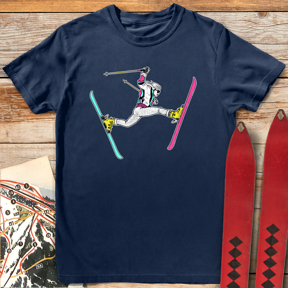 1066 Daffy Lady White - Navy