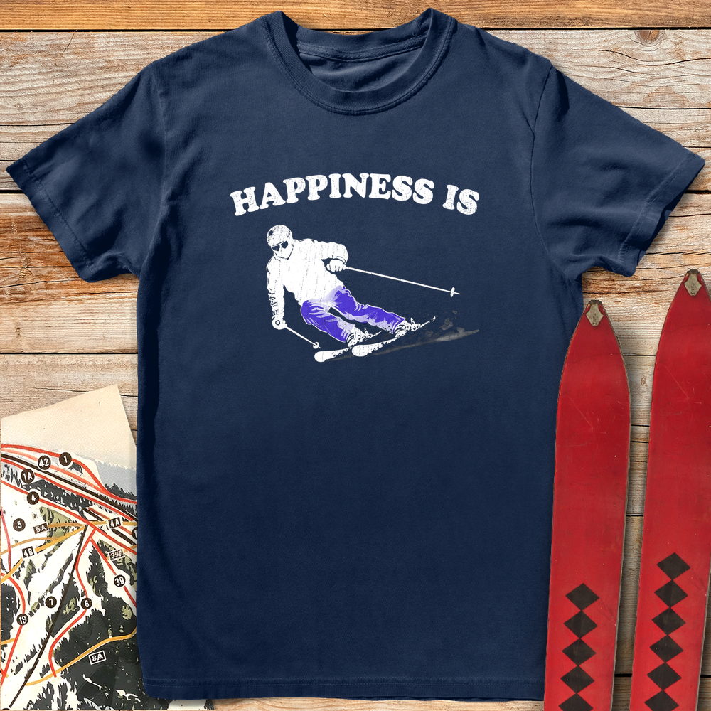 1054 Happiness Is White - Navy