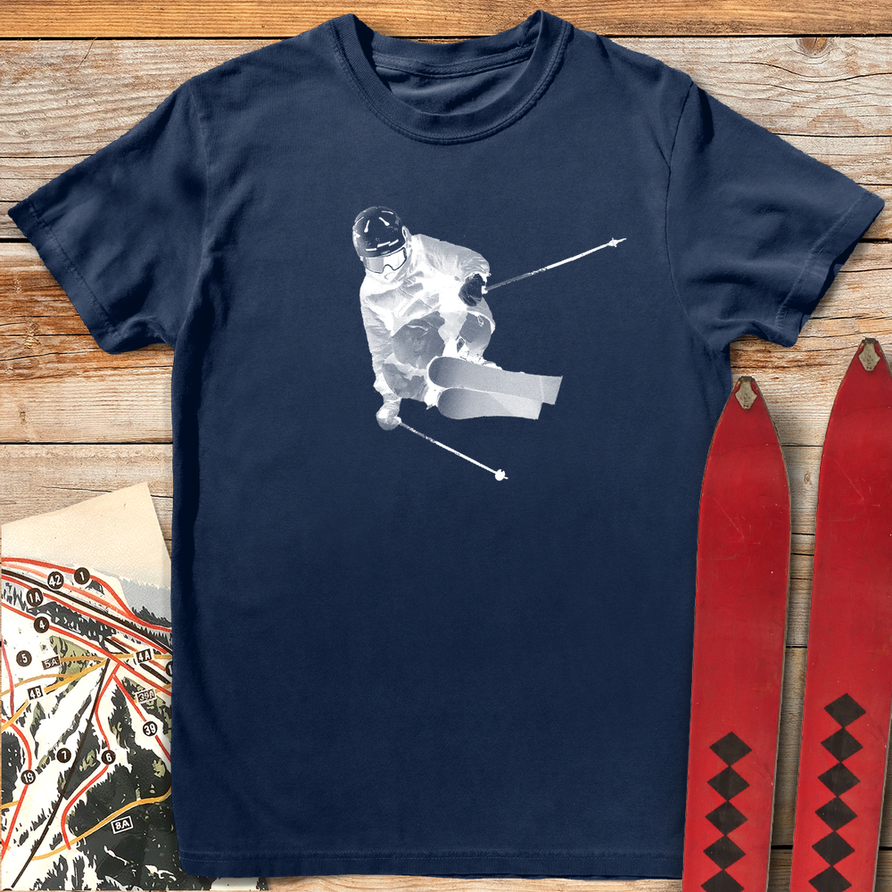 1055 Bitmap Ski Style White - Navy