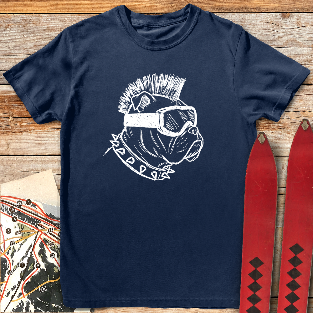 1046 Punk Dog Rider White - Navy