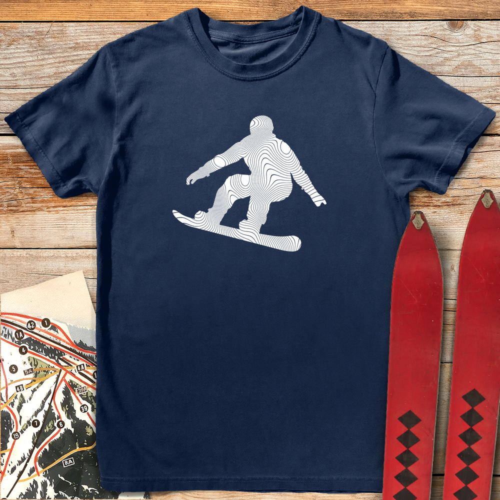 1037 Topo Snowboard White - Navy