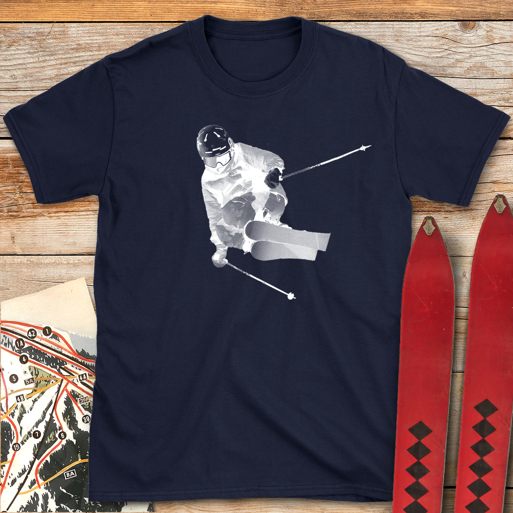 1055 Bitmap Ski Style White - Navy