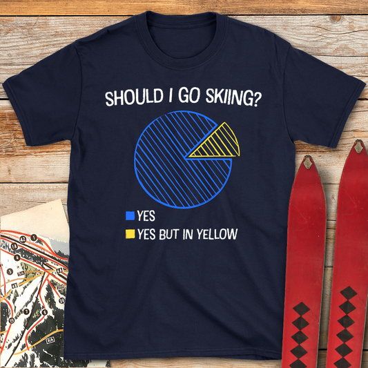 1027 Should I Ski White - Navy
