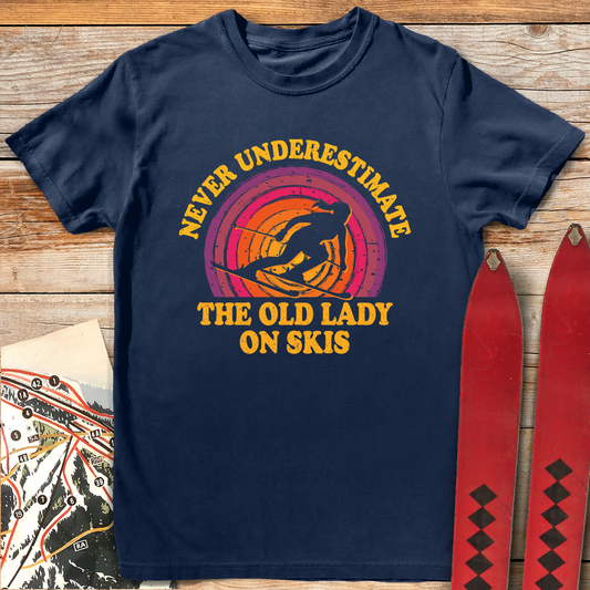 1070 Old Lady Shreds White - Navy