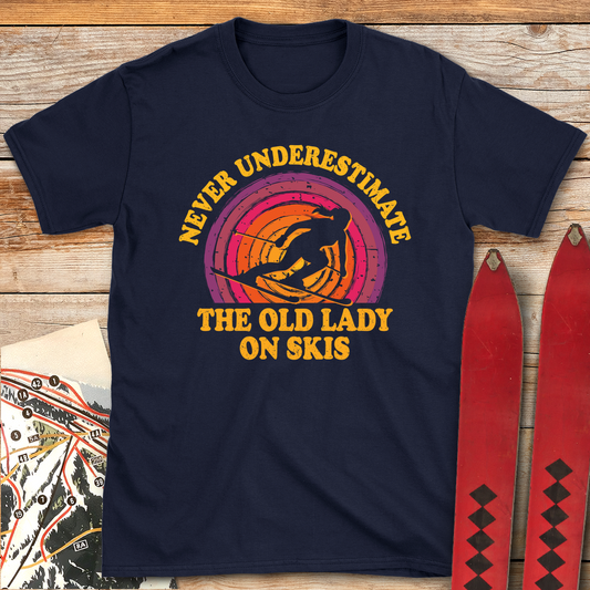1070 Old Lady Shreds White - Navy