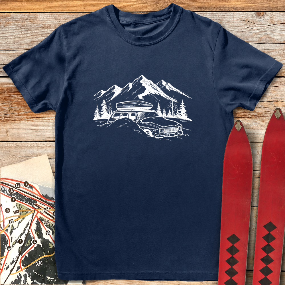 1089 Snowed In White - Navy