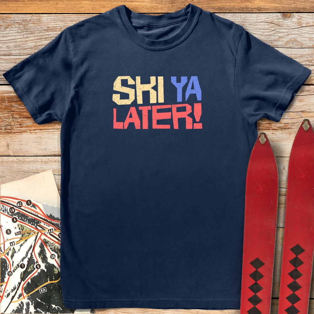 1101 Ski Ya Later White - Navy