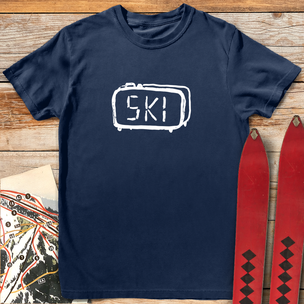 1113 Ski Time White - Navy