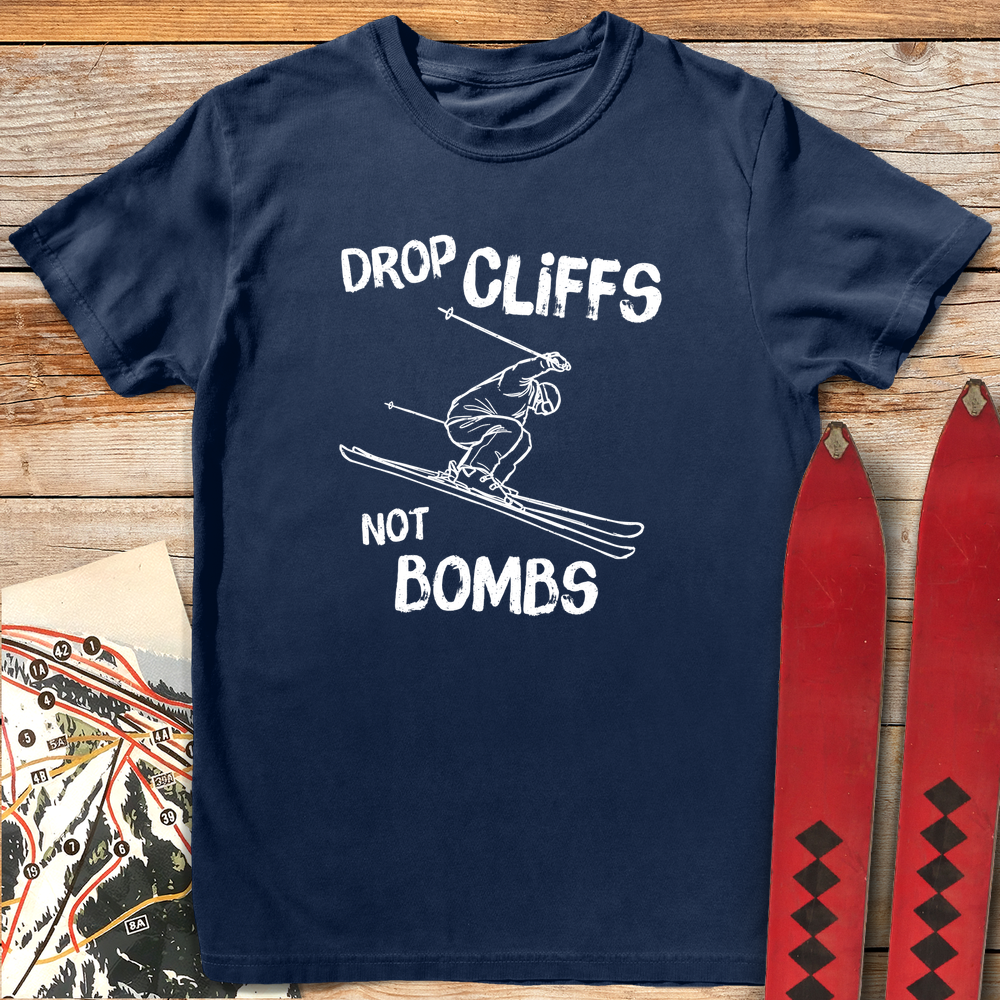 1124 No Bombs White - Navy