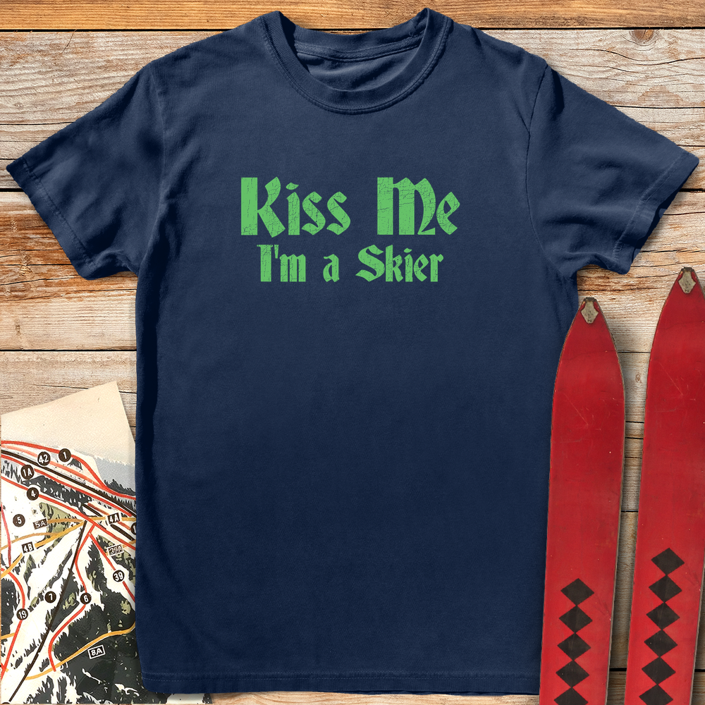 1140 Kiss Me I Ski White - Navy