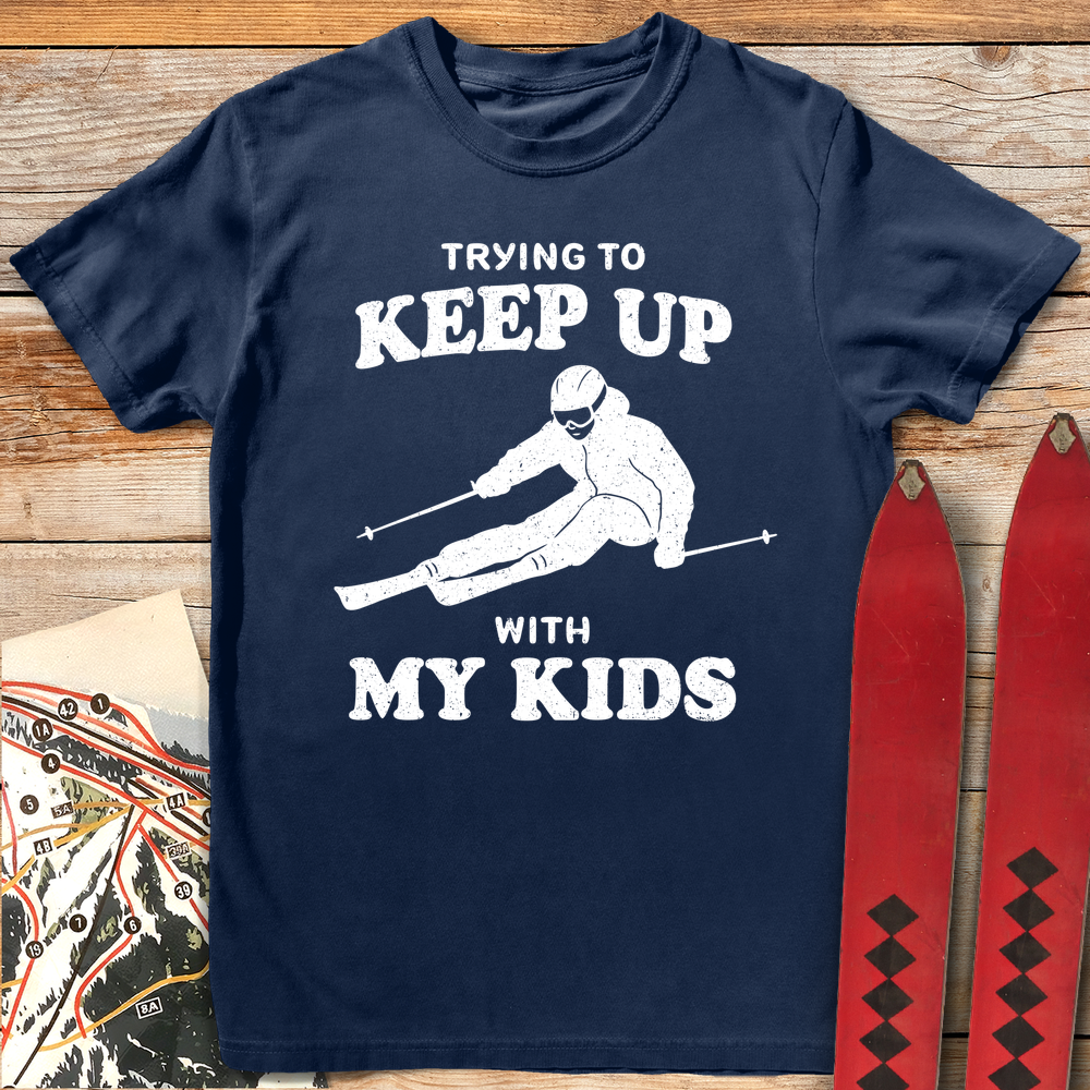 1152 Keep Up With Kids White - Navy