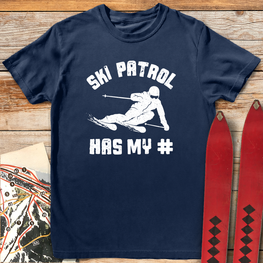 1151 Ski Patrol Number White - Navy