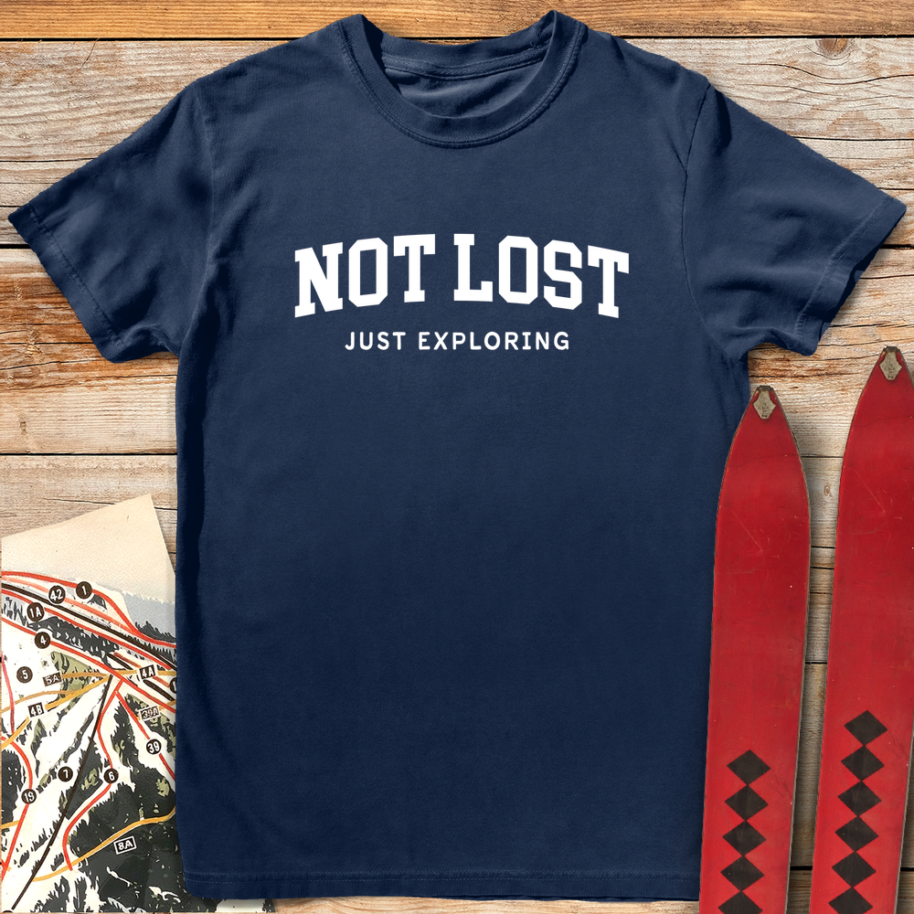 1164 I M Not Lost White - Navy