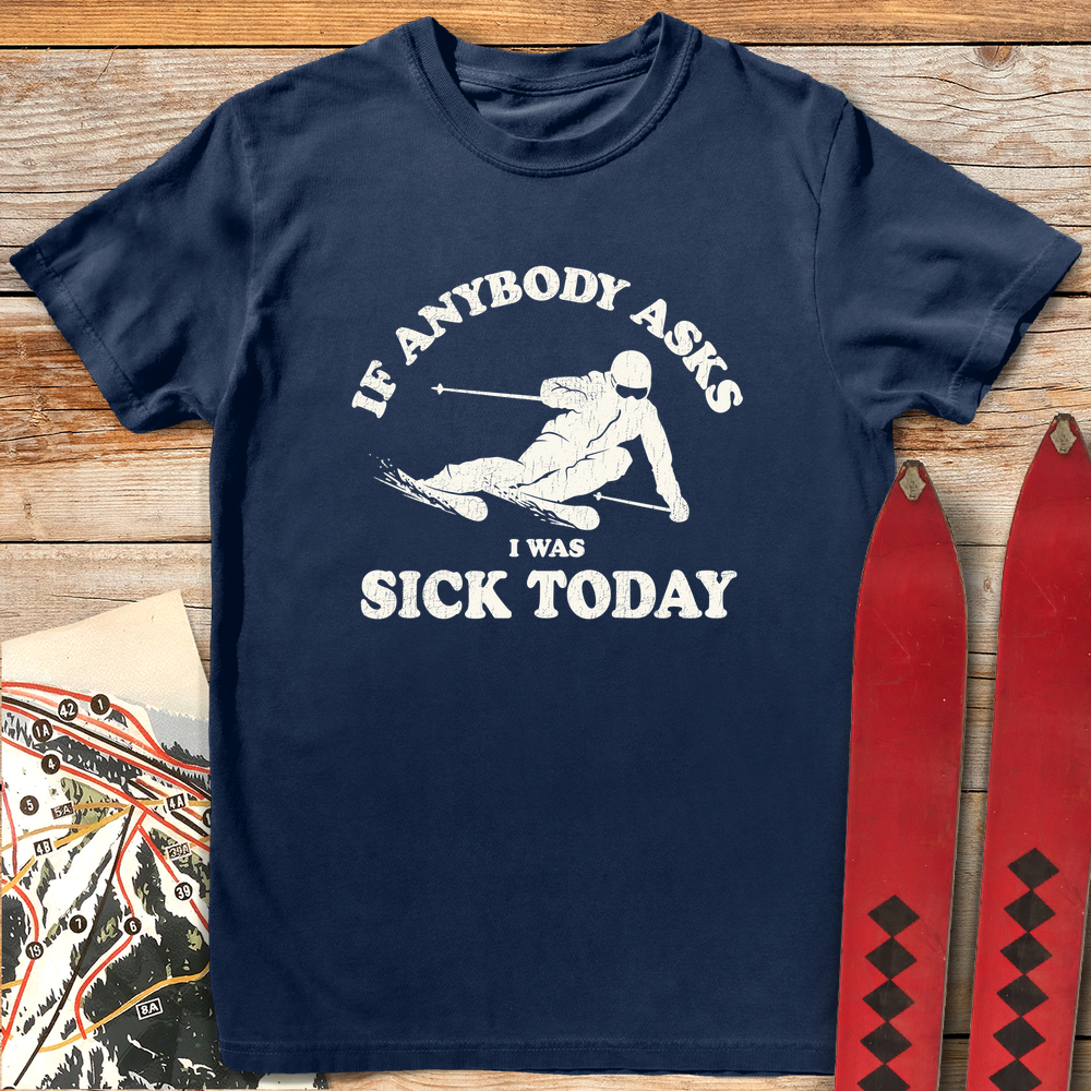 1160 I Was Sick White - Navy