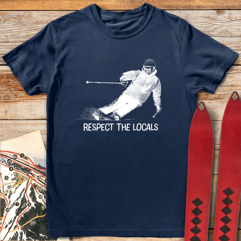 1159 Respect The Locals White - Navy