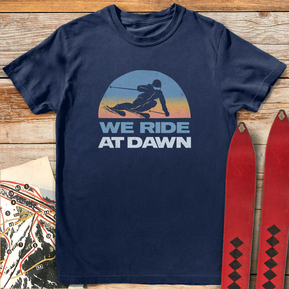 1172 We Ride At Dawn White - Navy