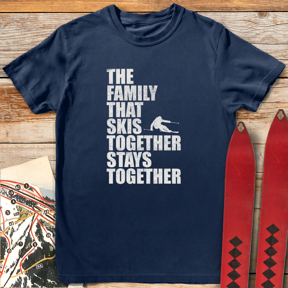 1176 The Family That Skis White - Navy