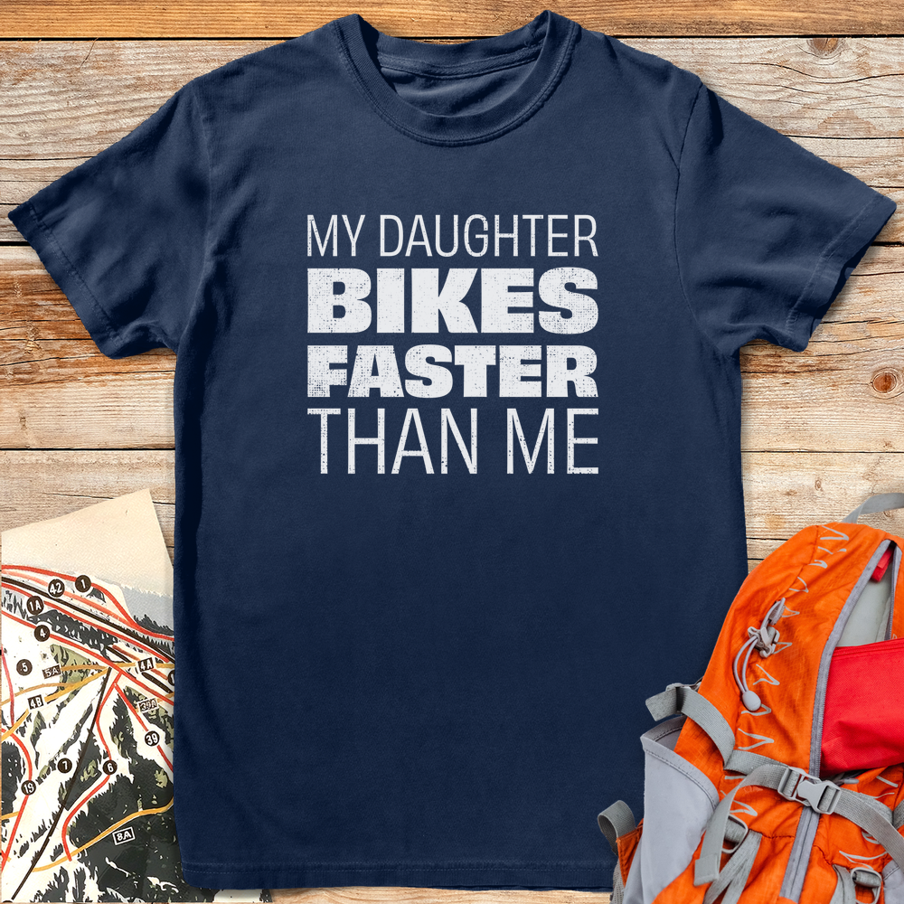 1189 Daughter Bikes Faster White - Navy