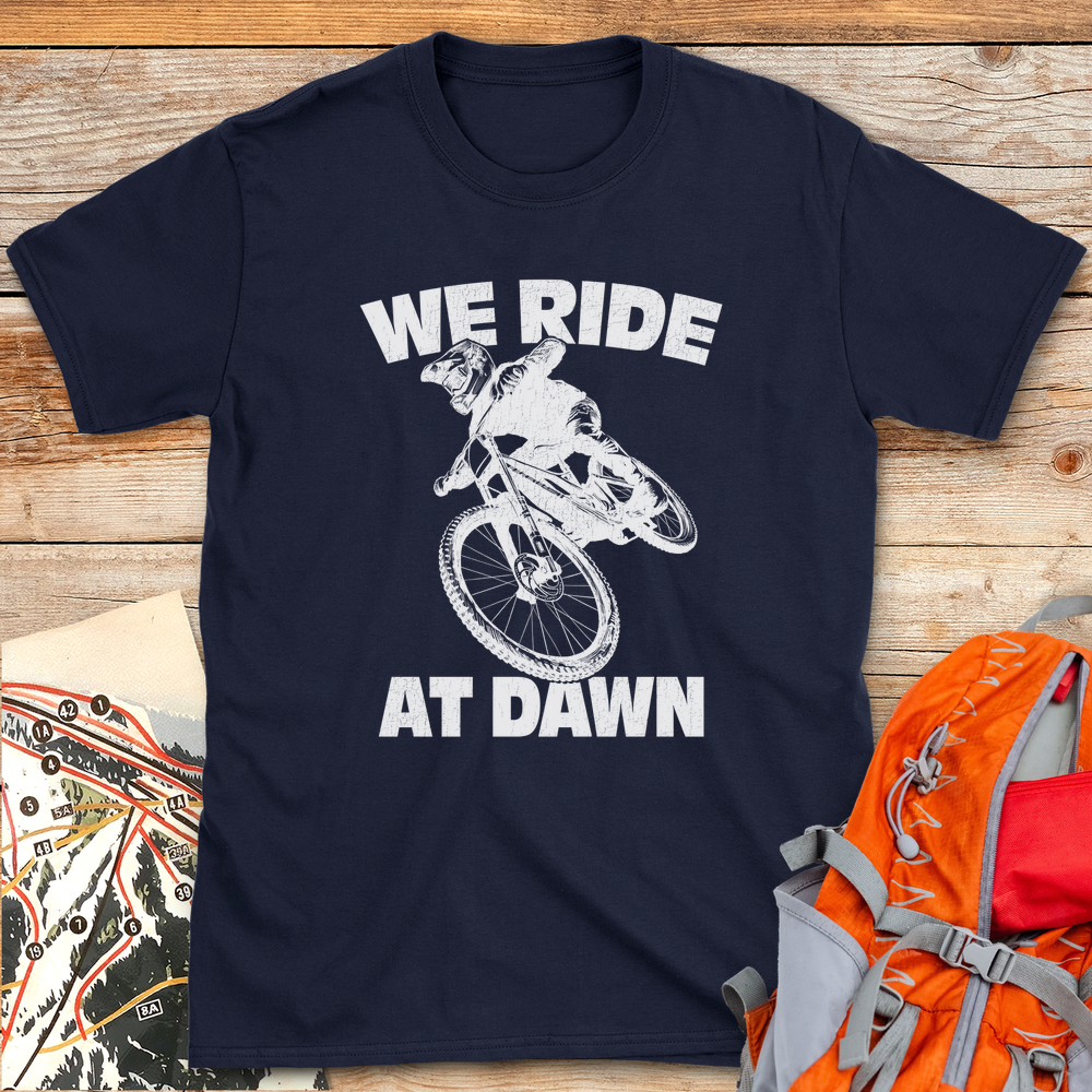 1186 We Ride At Dawn Bike White - Navy